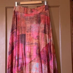 Anthropologie Weston flowy maxi  skirt